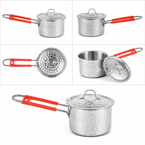 Aluminum Saucepan with Lid Premium Hammered Aluminum Saucepan with Lid