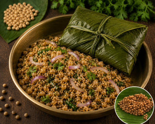 9C175B41-1B05-4C78-9CF7-10331DA7E0ED Traditional Nepali Kinema | Handmade Fermented Soybeans Wrapped in Fresh Leaf 250 gm