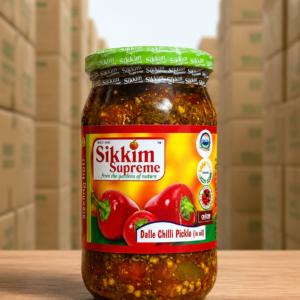 C969ABD7-B3C4-4564-BB44-DF5A9FDD883A Sikkim Dalle Chilli Pickle in Oil (400 gms)
