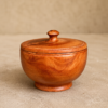 Handcrafted Wooden Furu (Curd Serving Bowl with Lid)